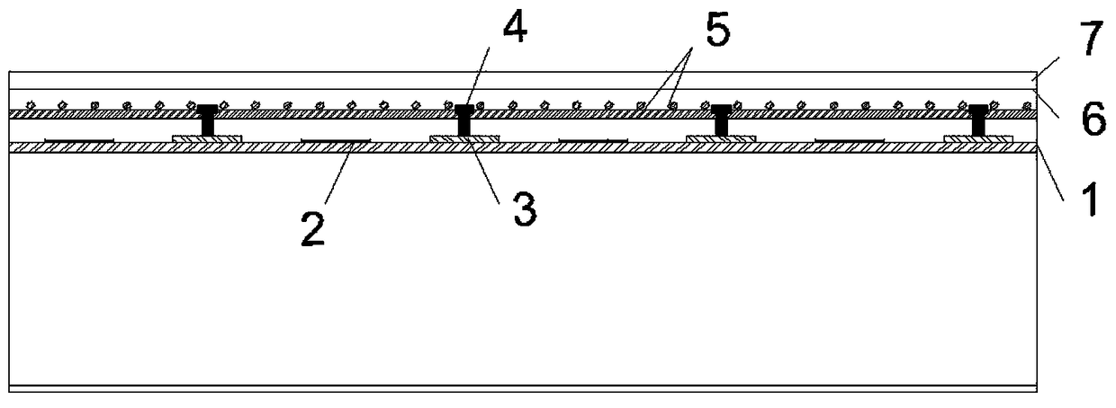 Reinforcing structure for cracked steel bridge panel