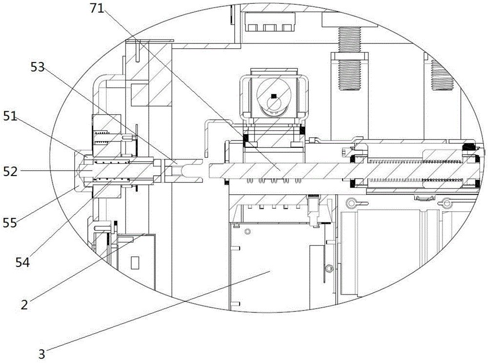 A flameproof device with an interlocking mechanism