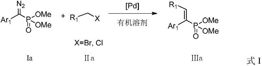 A kind of preparation method of alkenyl phosphonate compound