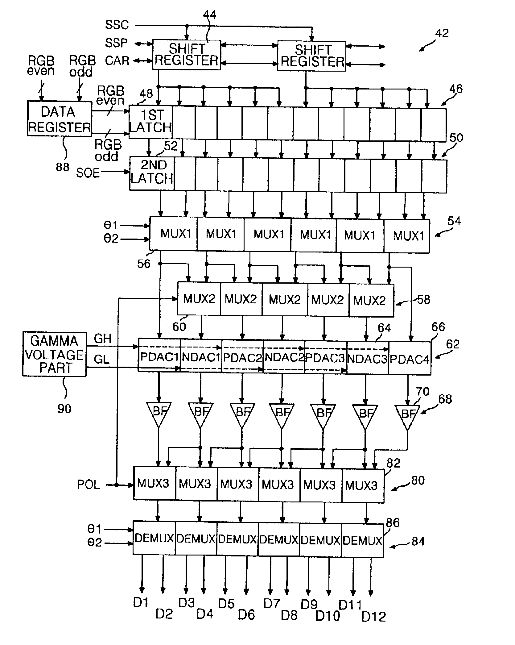 Apparatus and method data-driving for liquid crystal display device