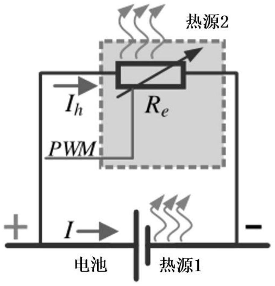 Low-temperature battery hybrid self-heating device and self-heating method based on same