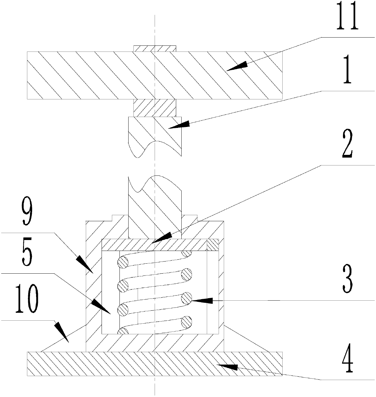 Forming device for floor embossing