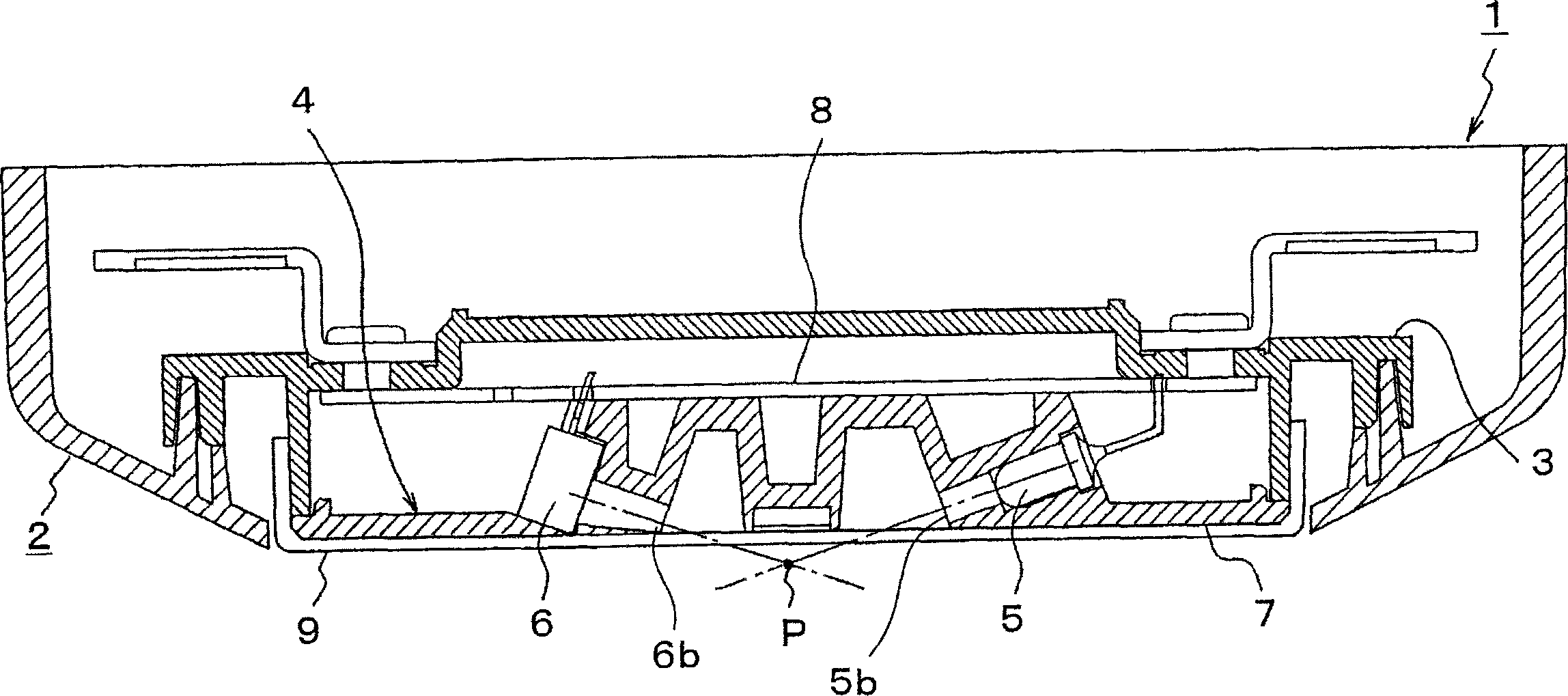 Smoke sensor using scattering light