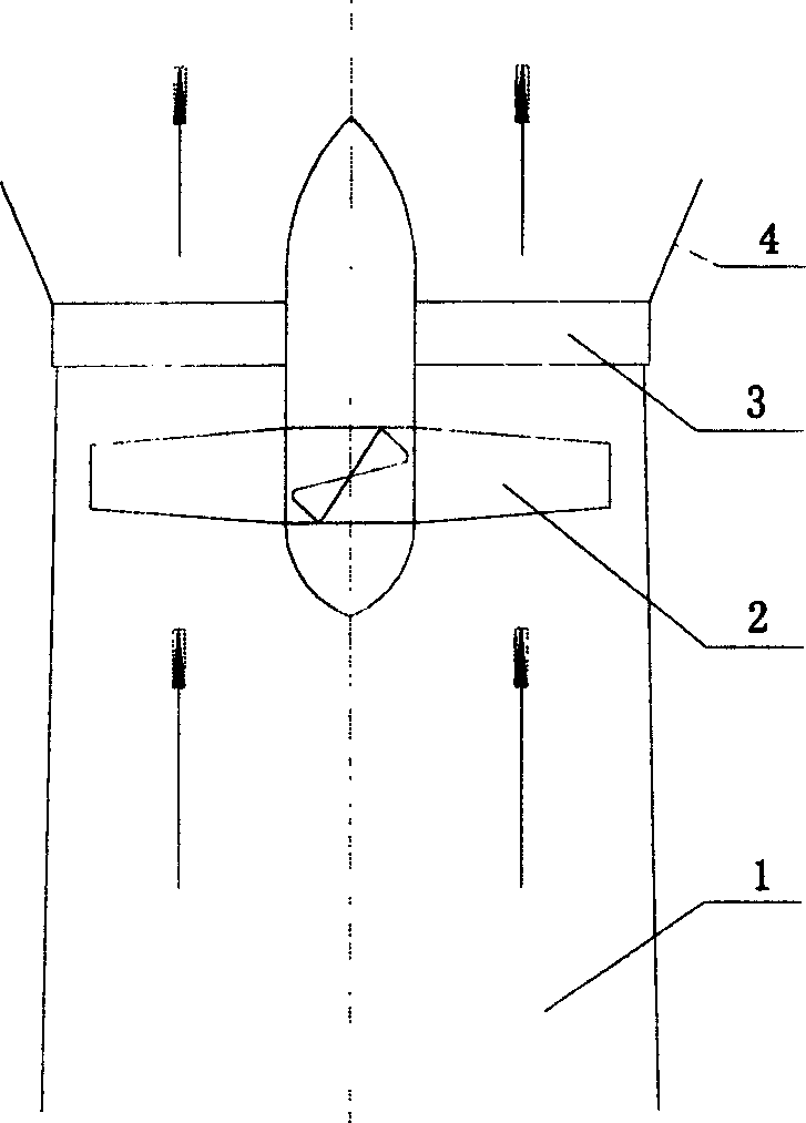 Device for keeping negative pressure in chimney after assembling fume desulfating device