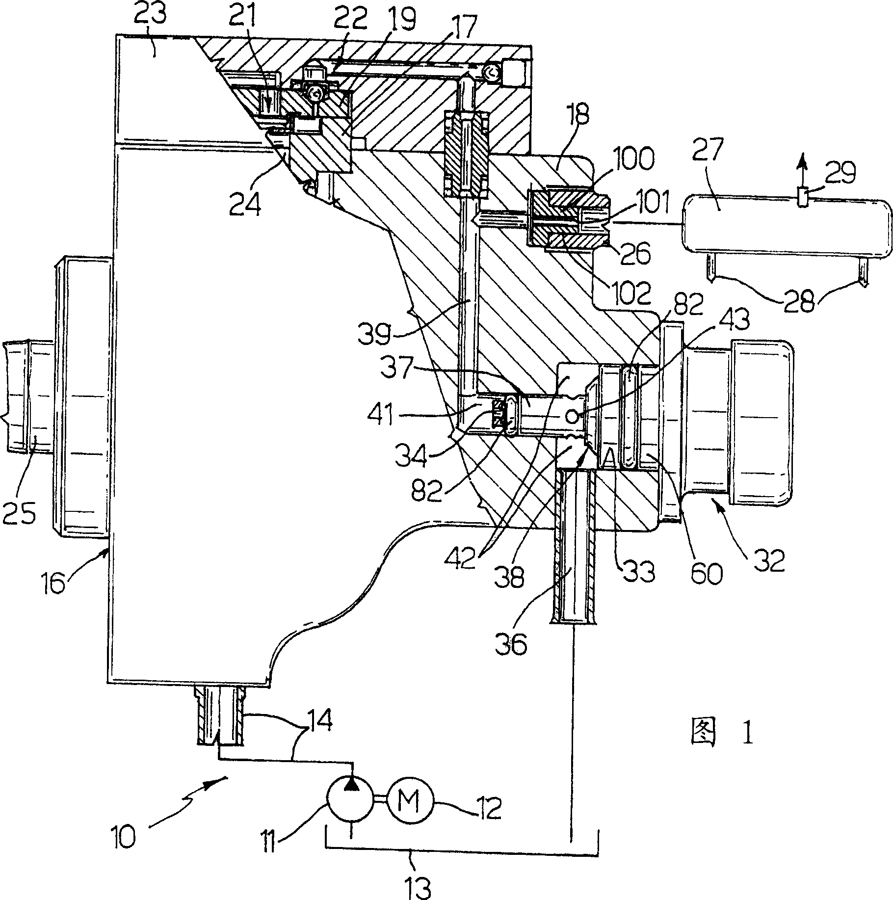 Device for regulating transporting pressure of pump for instance supplying oil to IC engine