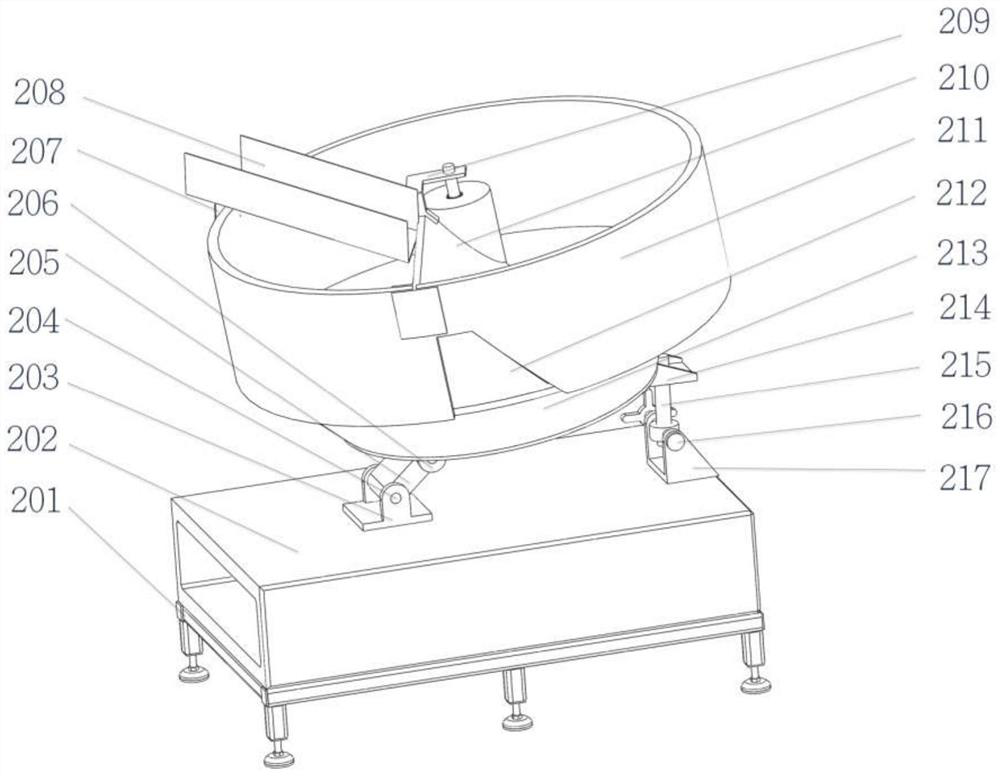 High-capacity charging tray device for horizontal ball polishing machine and feeding method