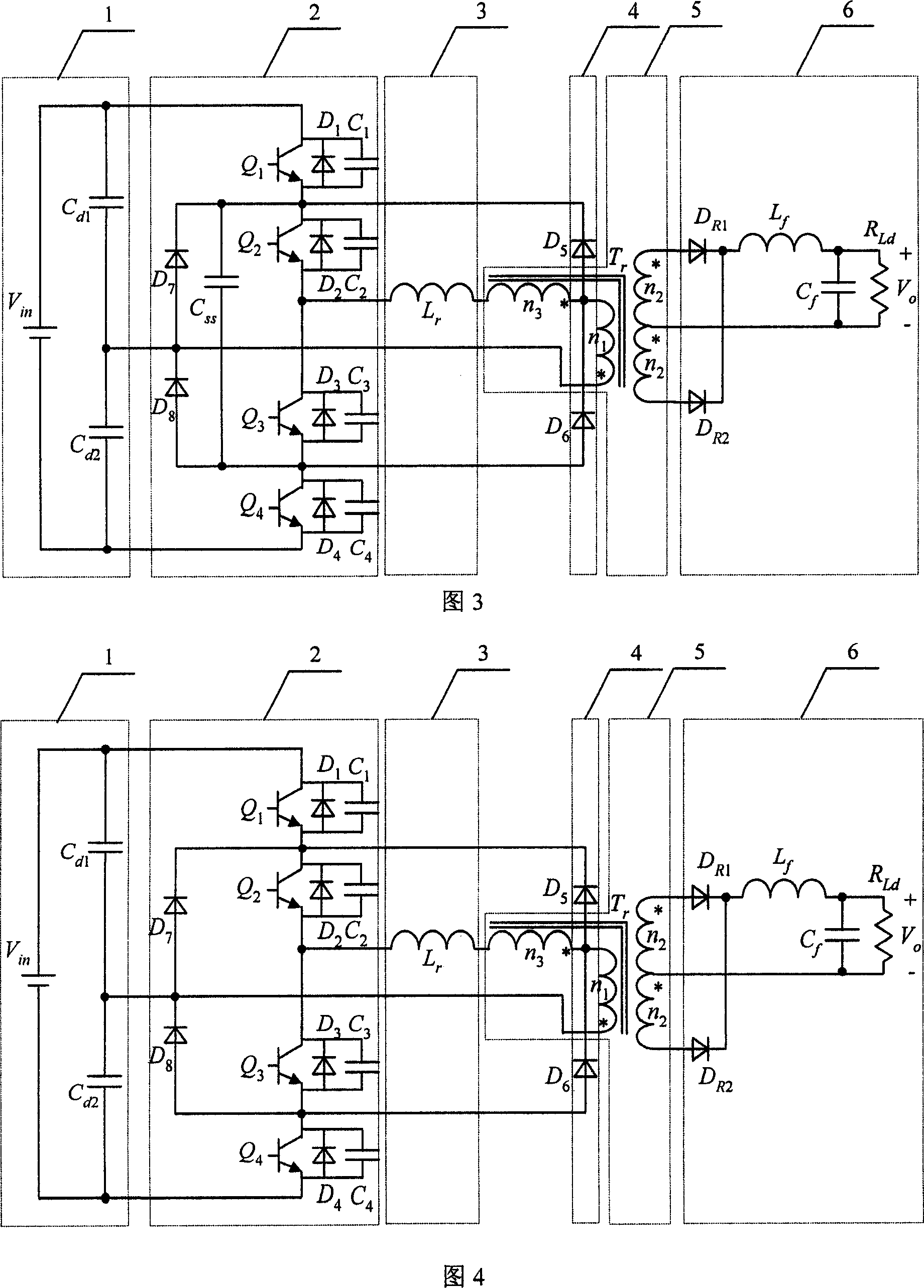 Zero-voltage switch half-bridge three-level direct current converter