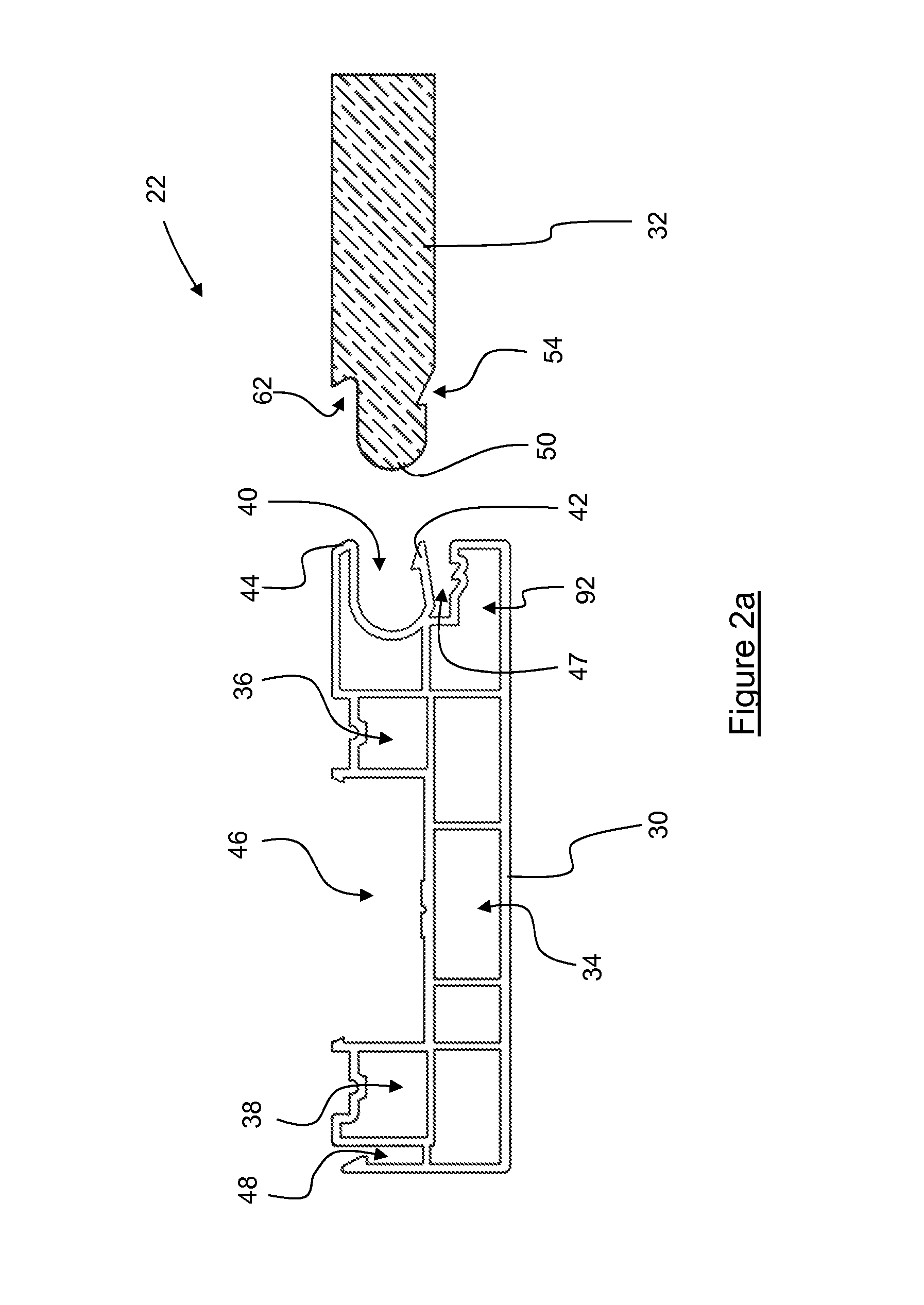 Door frame post, and door frame assembly comprising same and kit for assembly of same