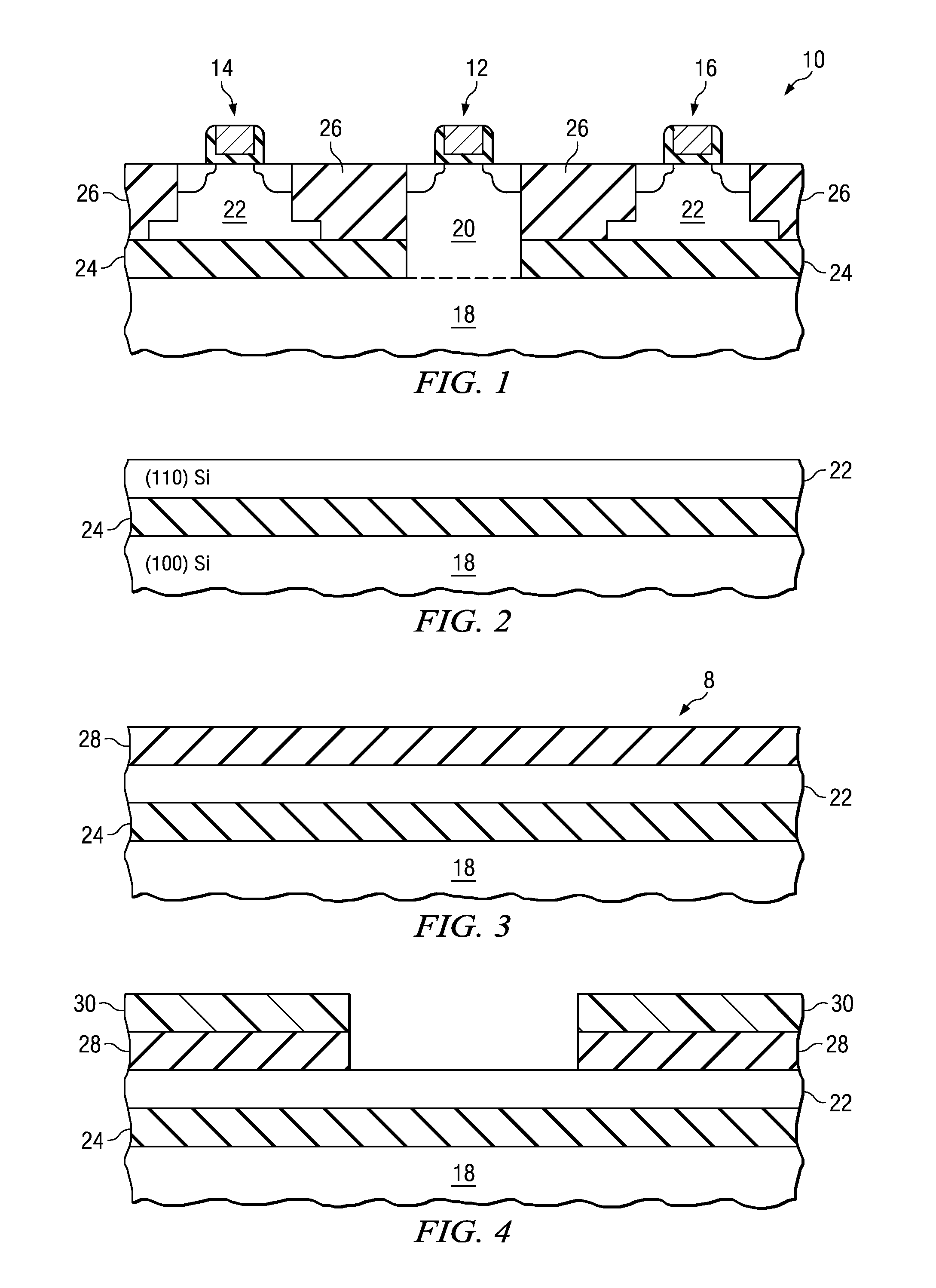 Semiconductor Method and Device with Mixed Orientation Substrate