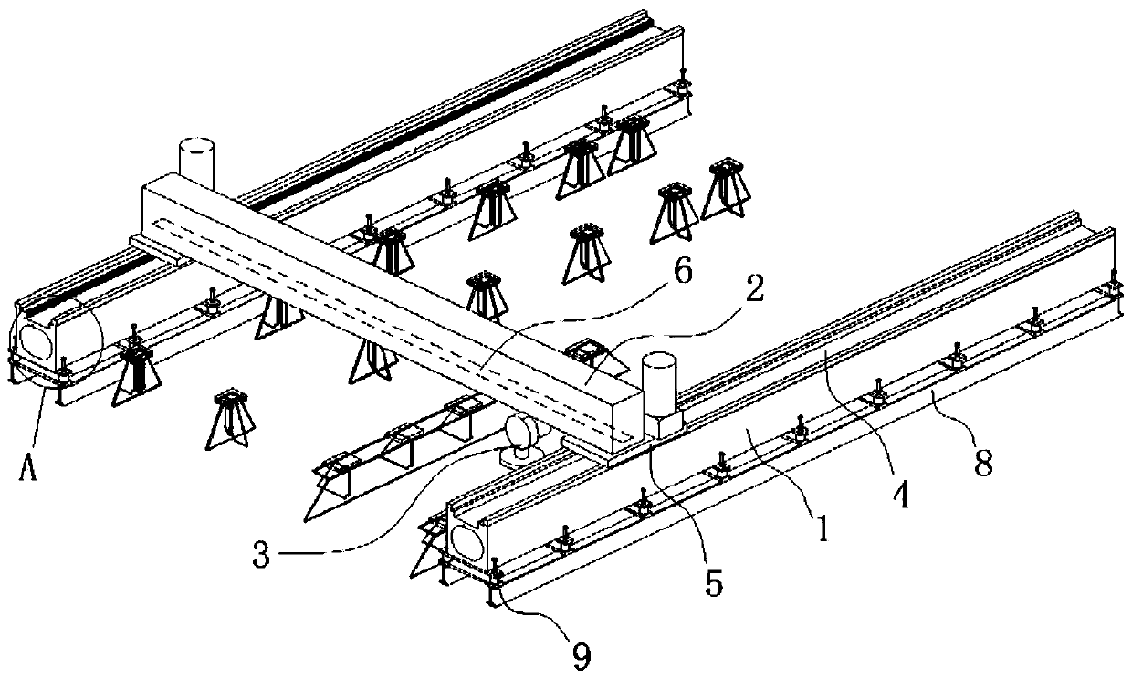 Power generator set cushion block machining device and application method thereof