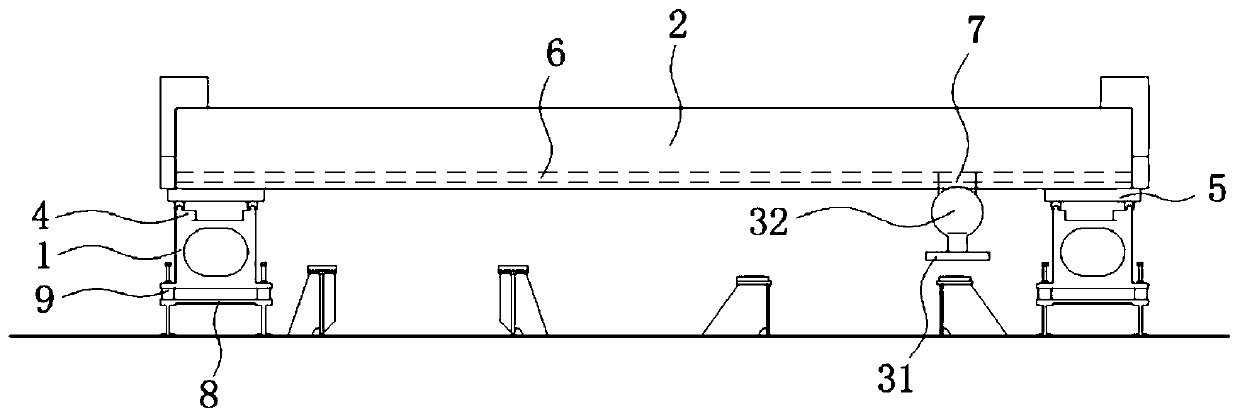 Power generator set cushion block machining device and application method thereof