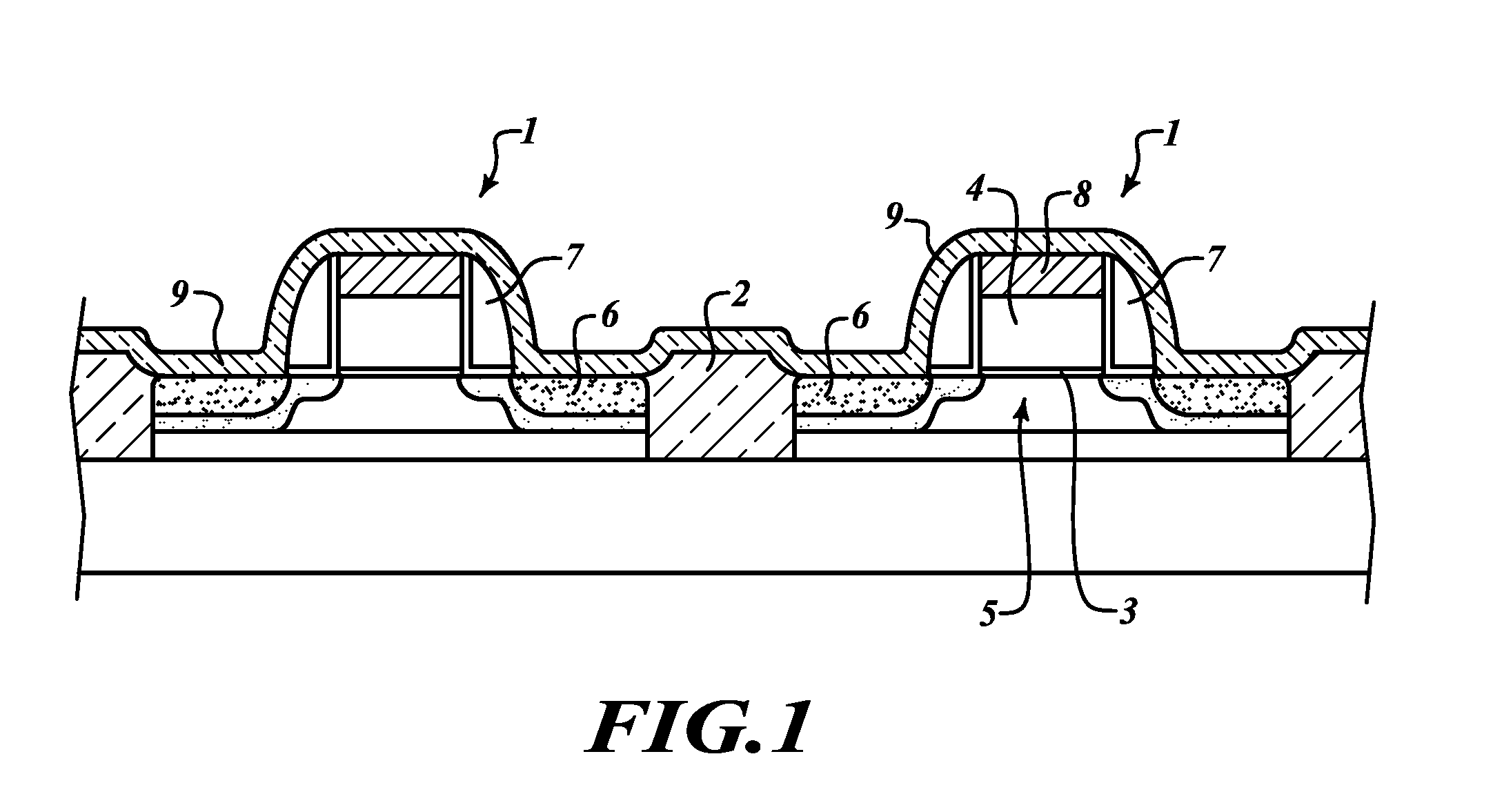 Strained transistor and method for forming the same