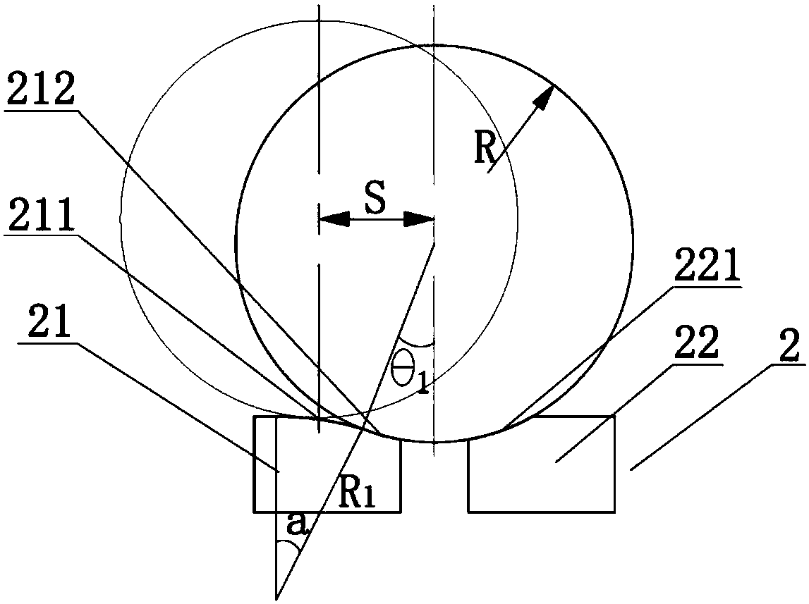 Hydraulic walking-beam type round billet heating furnace cushion block and using method thereof