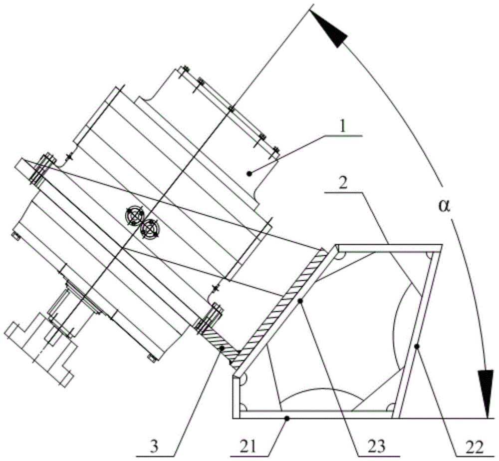 Inclined test device