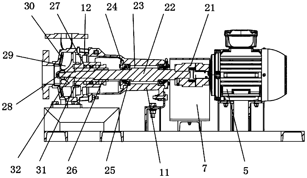 Mechanical seal chemical pump and using method thereof