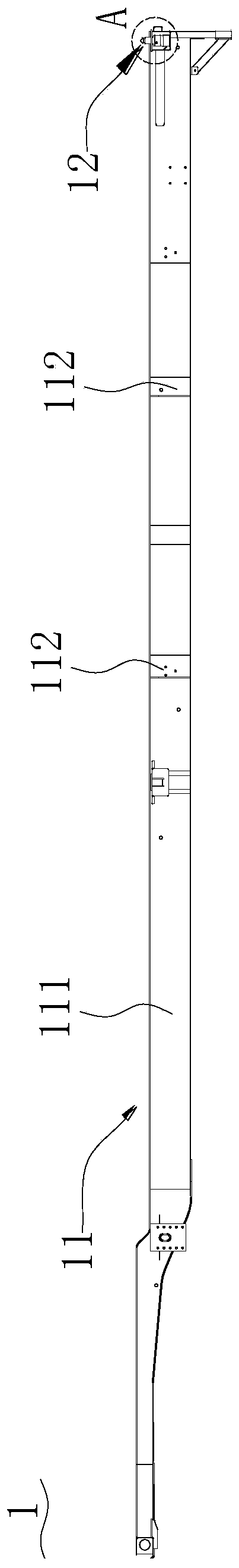 Container transport vehicle and spin lock mechanism thereof