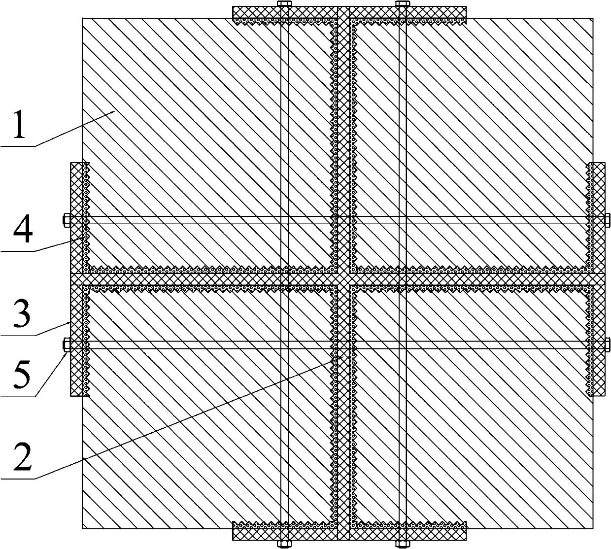 Steel-wood combined column and combination method