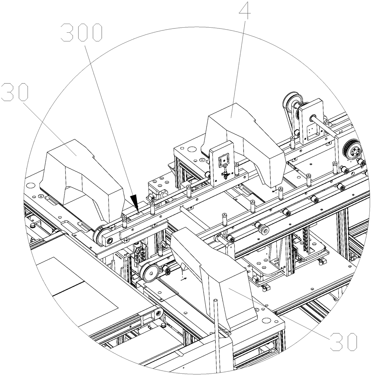 Abdomen pad machine