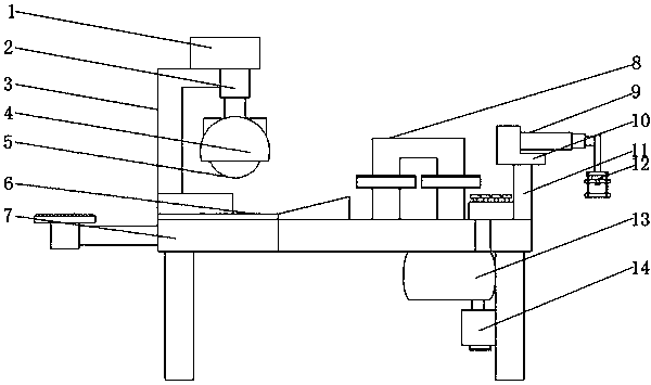 Raw material processing device for wood structure building