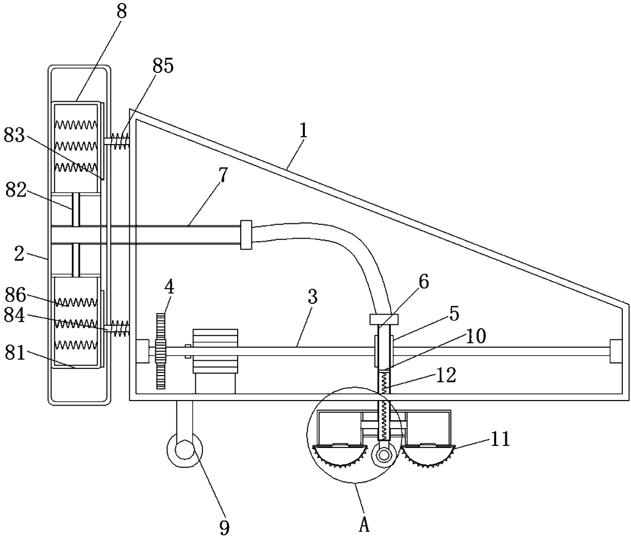 Training device for confronting layup during basketball attacks