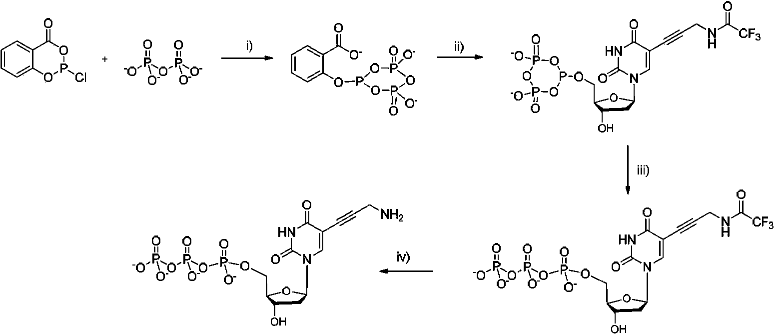 Four-color fluorescence labeling reversible terminal and use thereof in DNA (Deoxyribonucleic Acid) sequencing