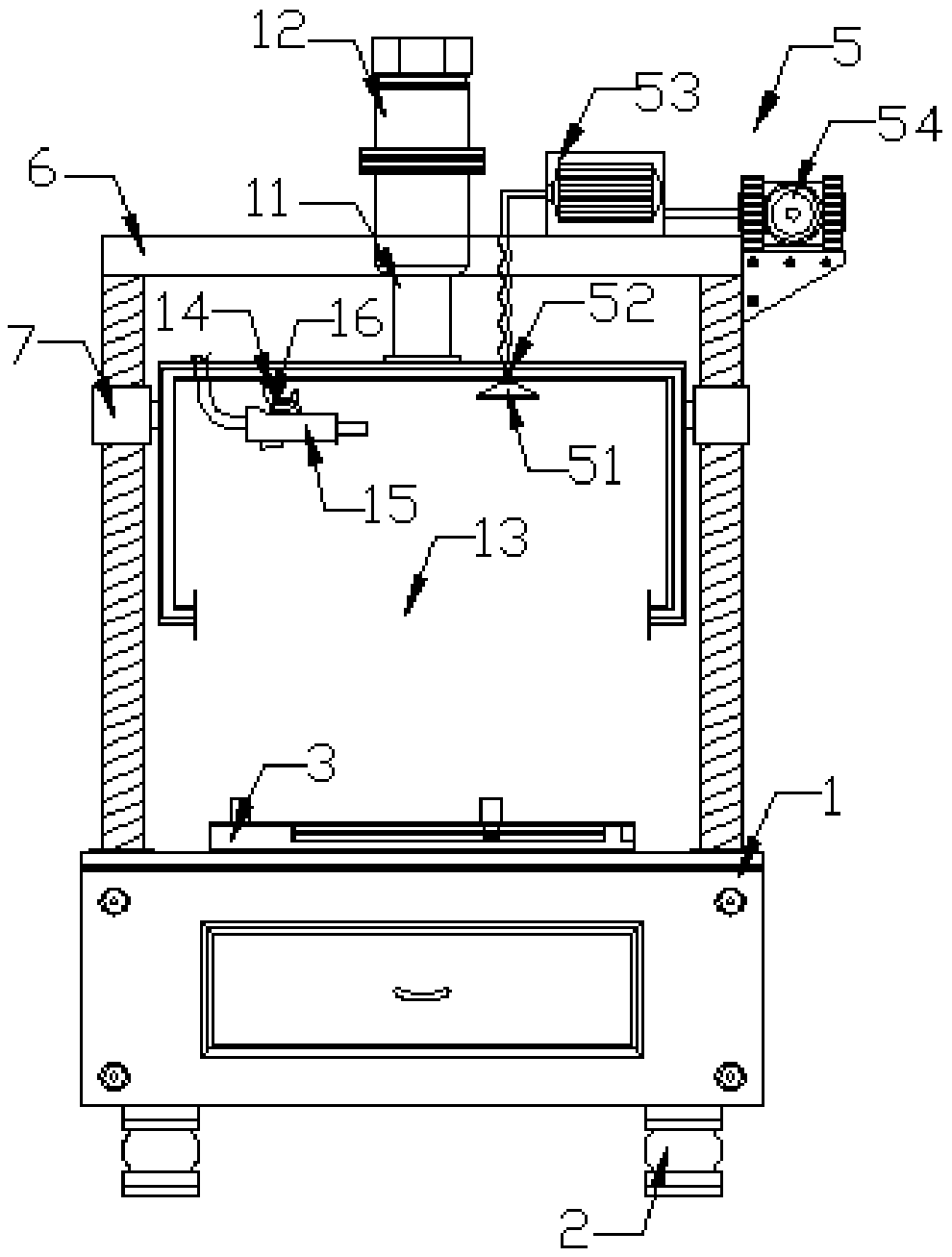 Welding device for metalworking practice teaching of college students