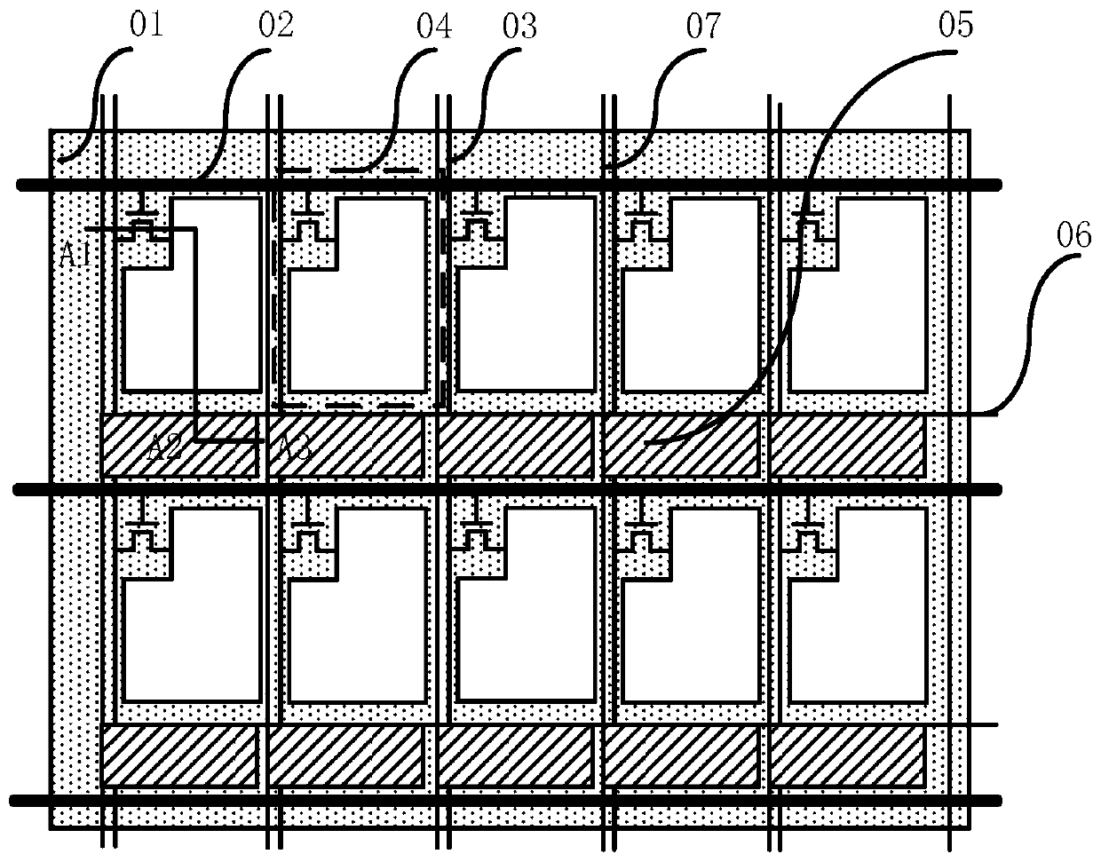 Array substrate, display device and control method for fingerprint recognition