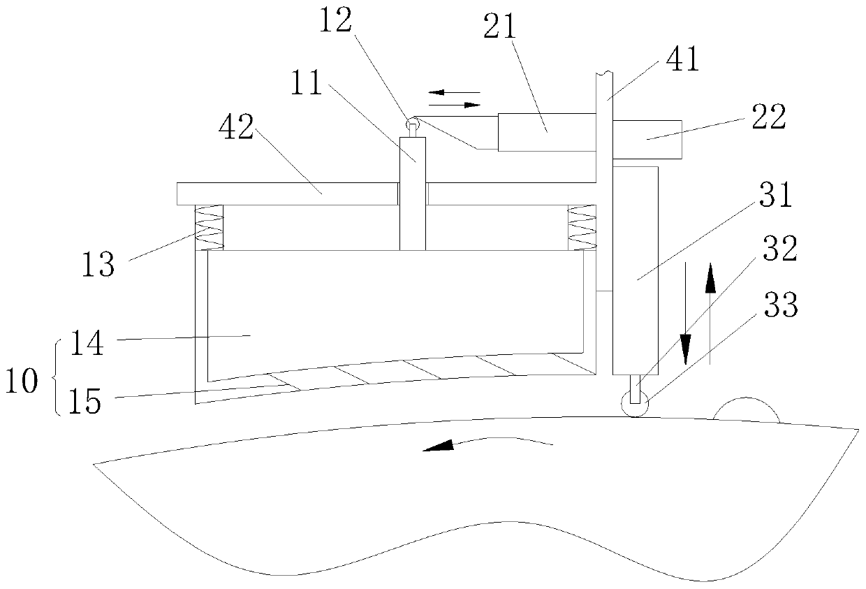 Cleaning device for surface of paperboard dryer