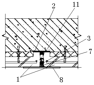 Construction method of transverse joint and vertical joint of outer wall of prefabricated sandwich heat-preservation shear wall