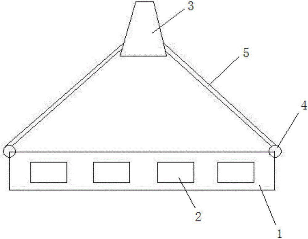 Medical hose supporting frame