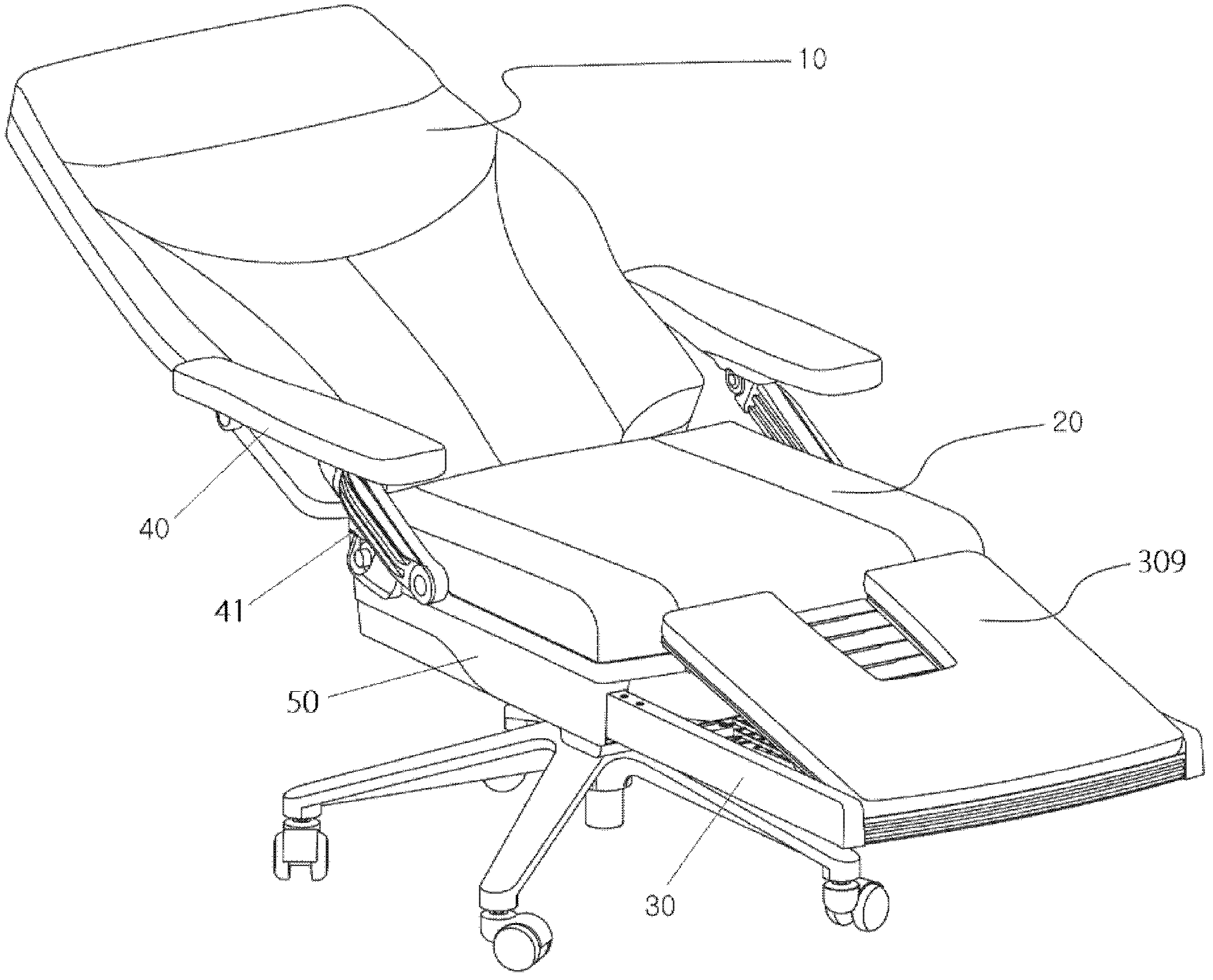 Leisure chair for offices