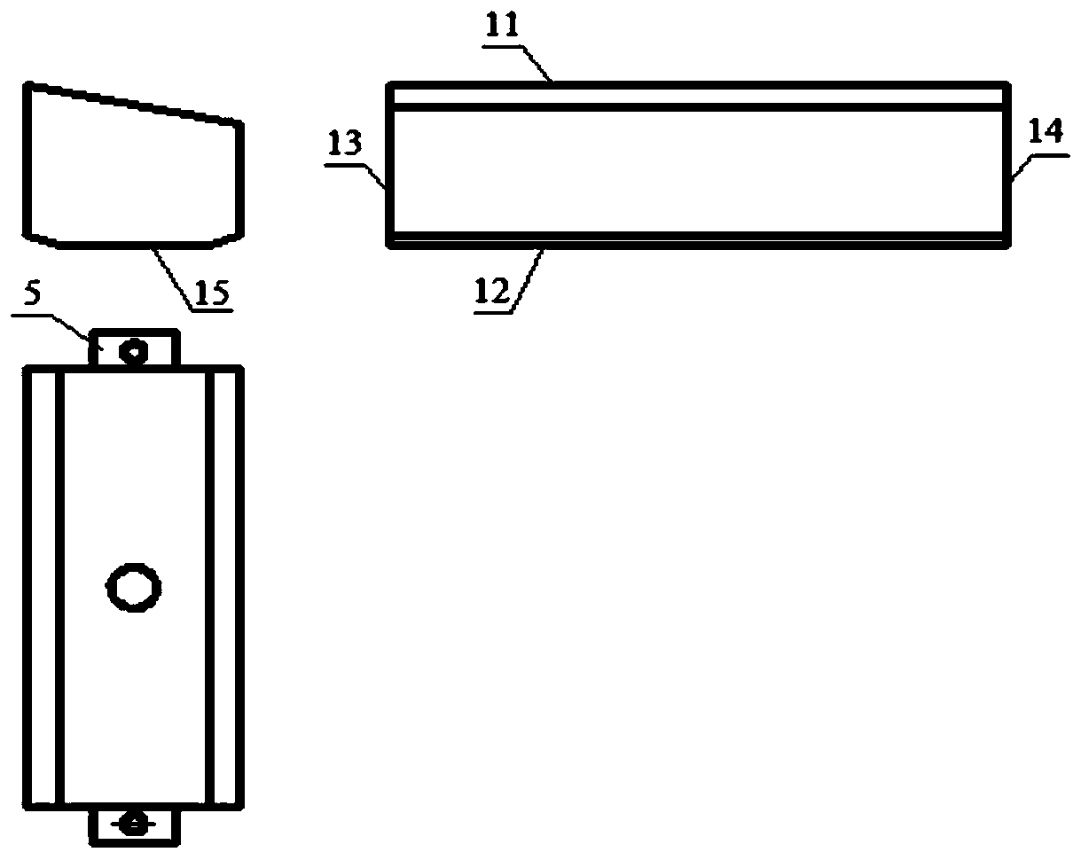 Bolted type weighing feeding trough device for cattle house