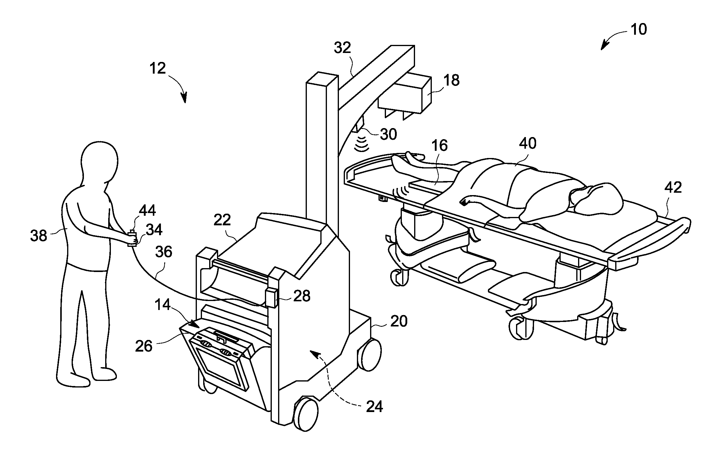 Portable radiological imaging system