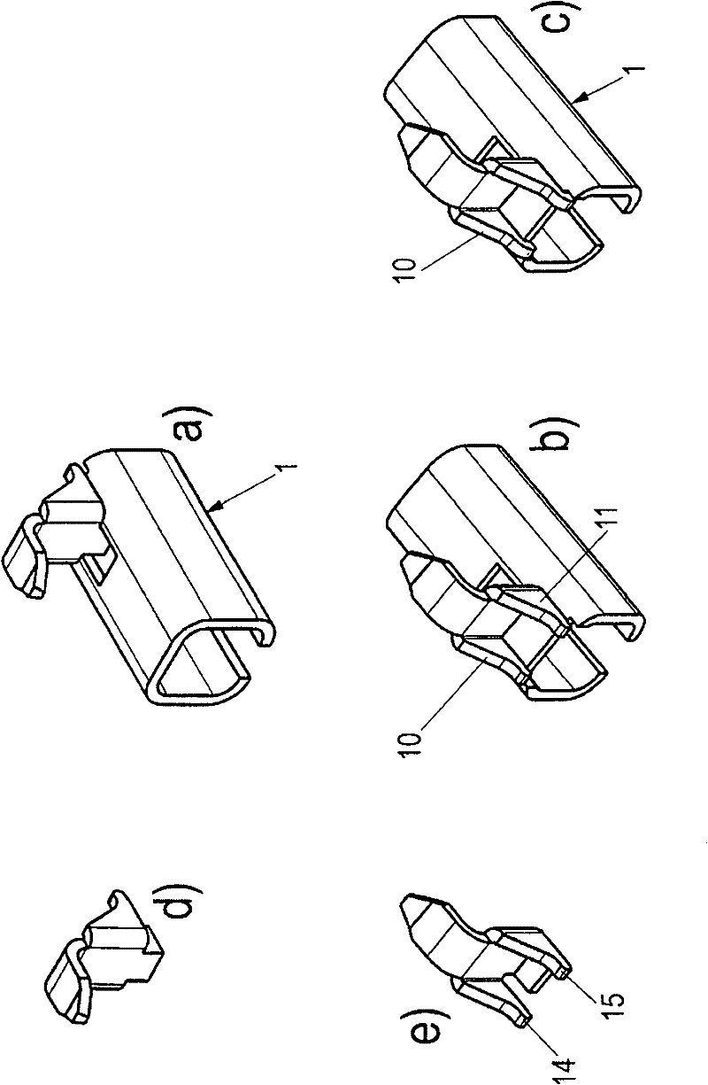 Pull-out guide for drawers, comprising a catch hook