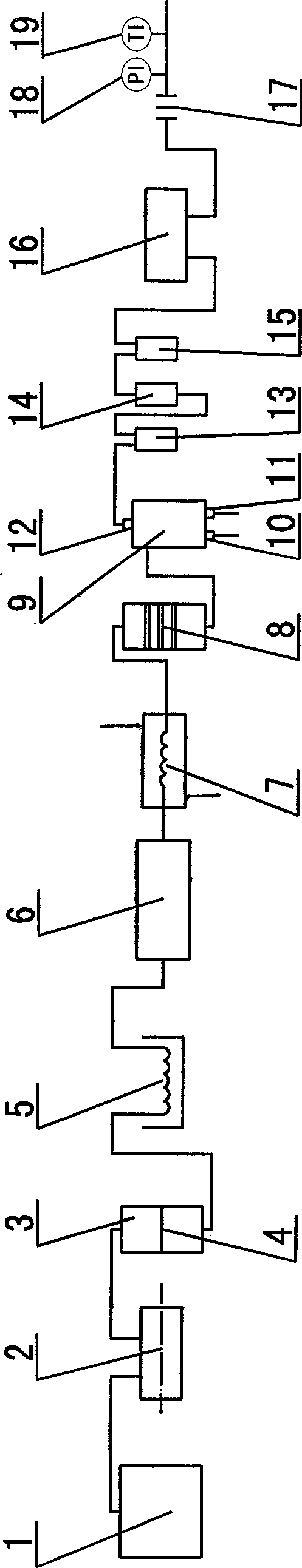 Experimental method for detecting reaction speed of carbonate rock and hydrochloric acid