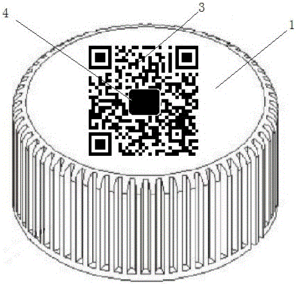 Two-dimensional code bottle cap and manufacturing method thereof