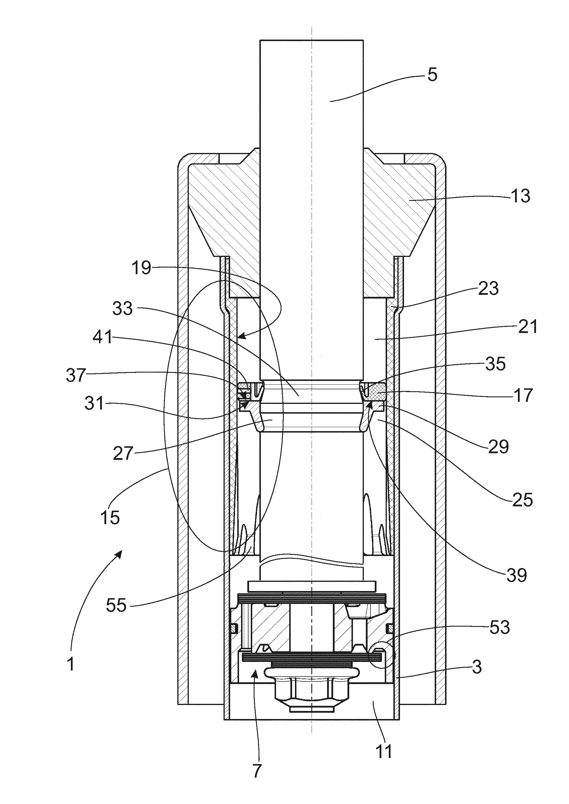 Vibration Damper Having An End Stop