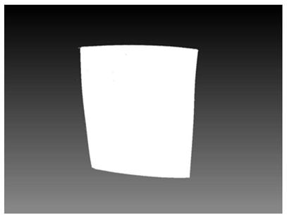 Blade profile extraction method based on blade profile measurement point cloud