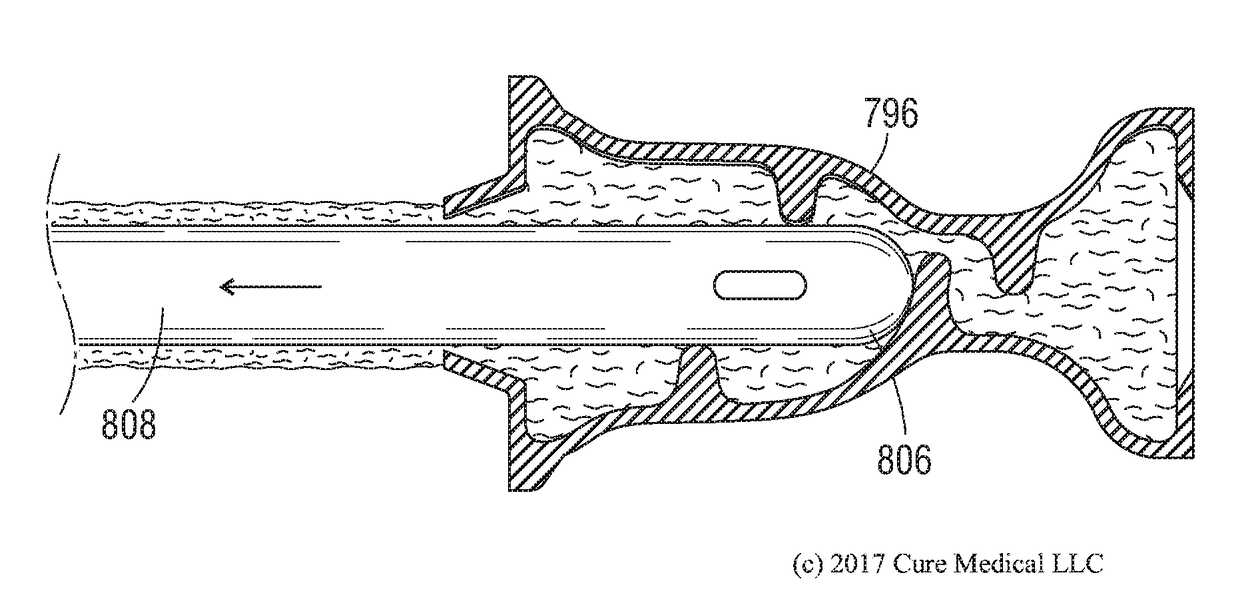 Automatic gel applying container for an intermittent urinary catheter