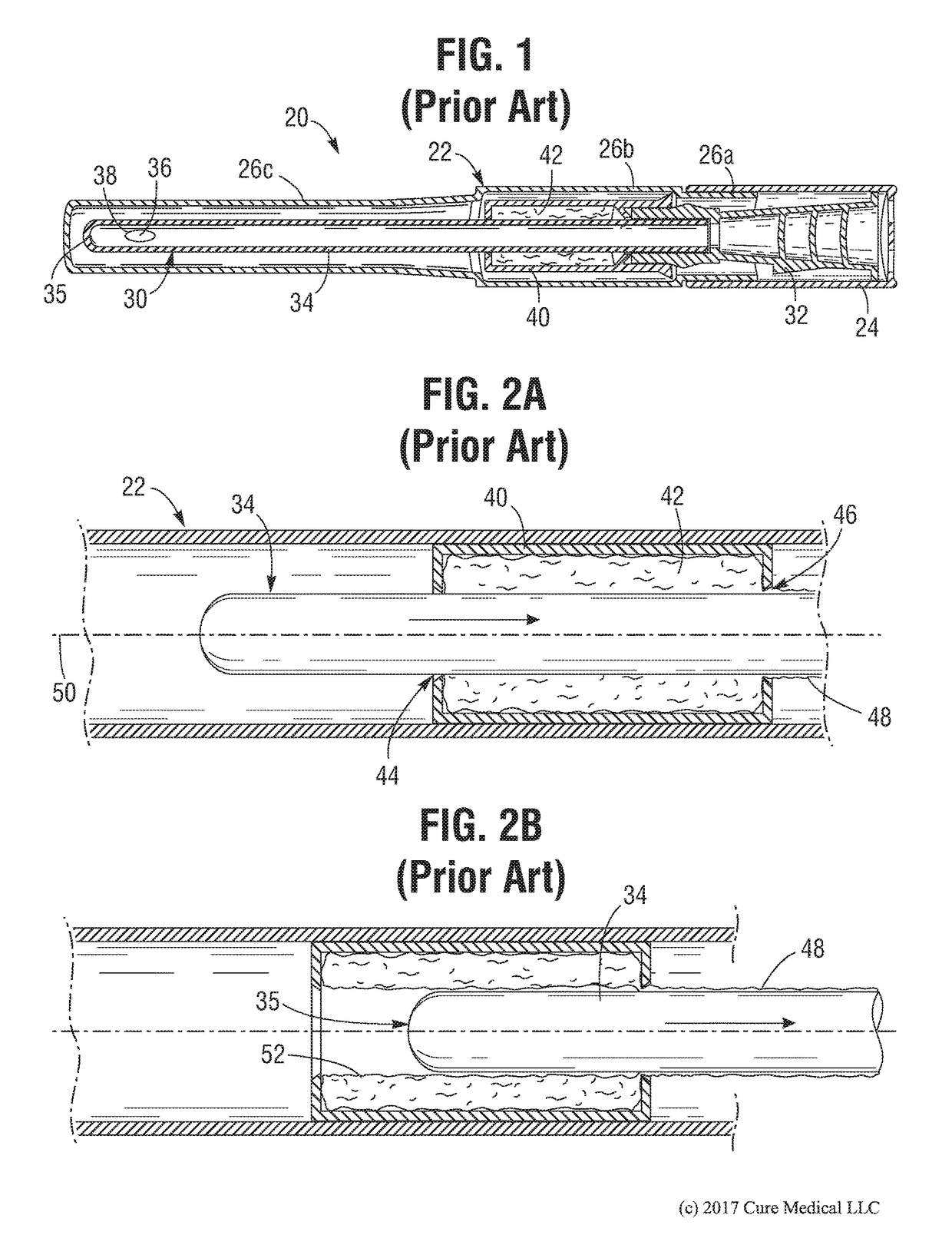 Automatic gel applying container for an intermittent urinary catheter