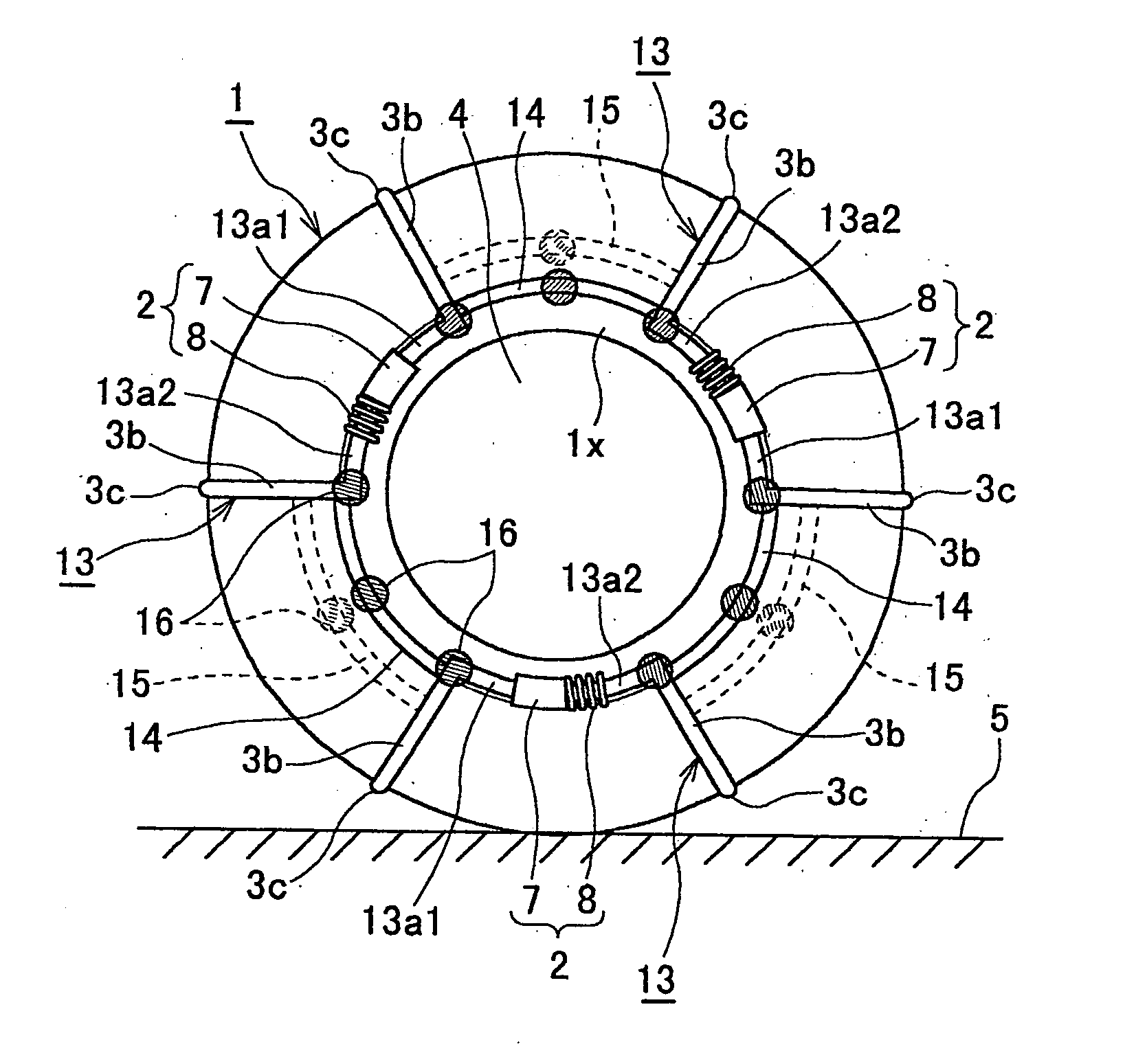 Slip-preventing device for vehicle tire