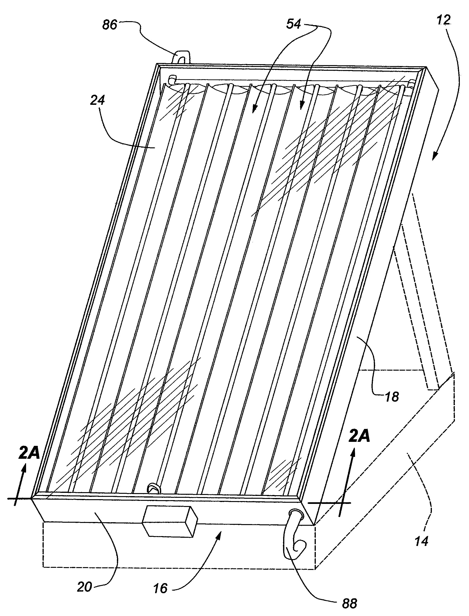 Enclosed solar collector