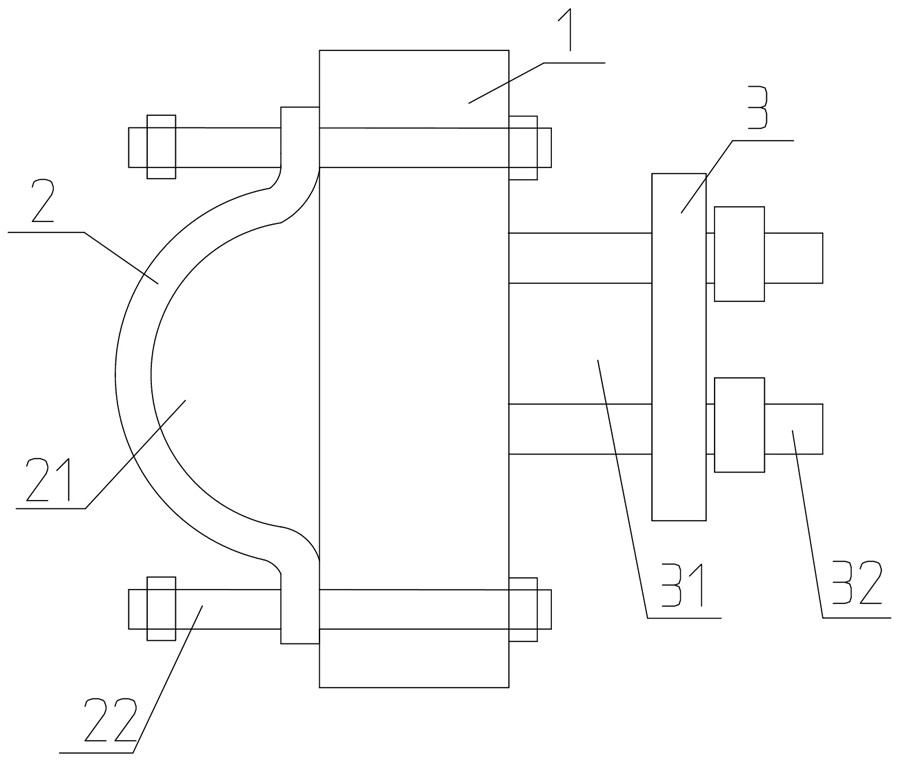 Vertical shaft cable and steel wire rope lowering and clamping device