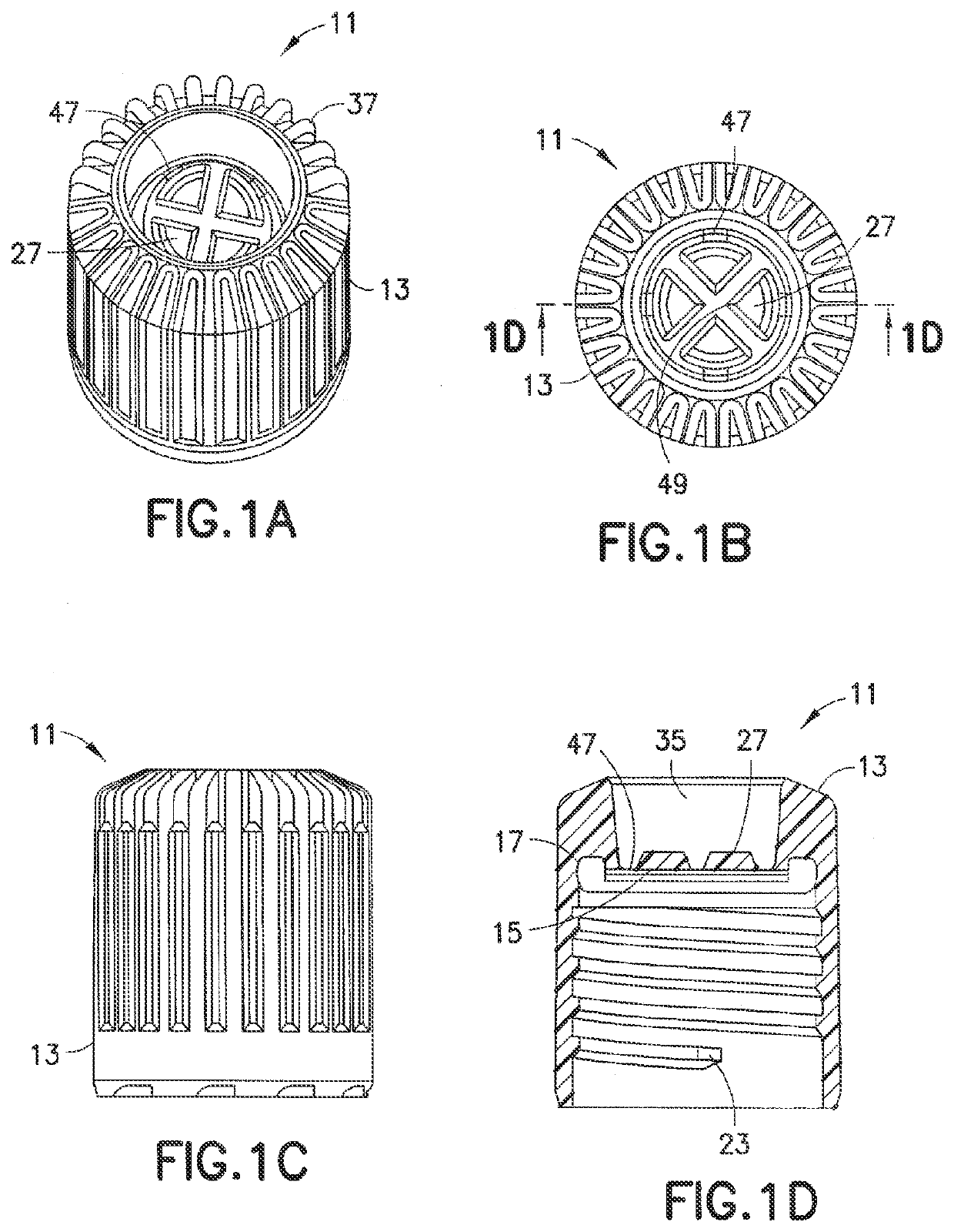 Reclosing septum cap for medical sample transport and processing