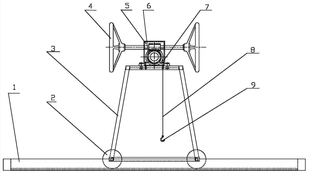 Hoisting frame