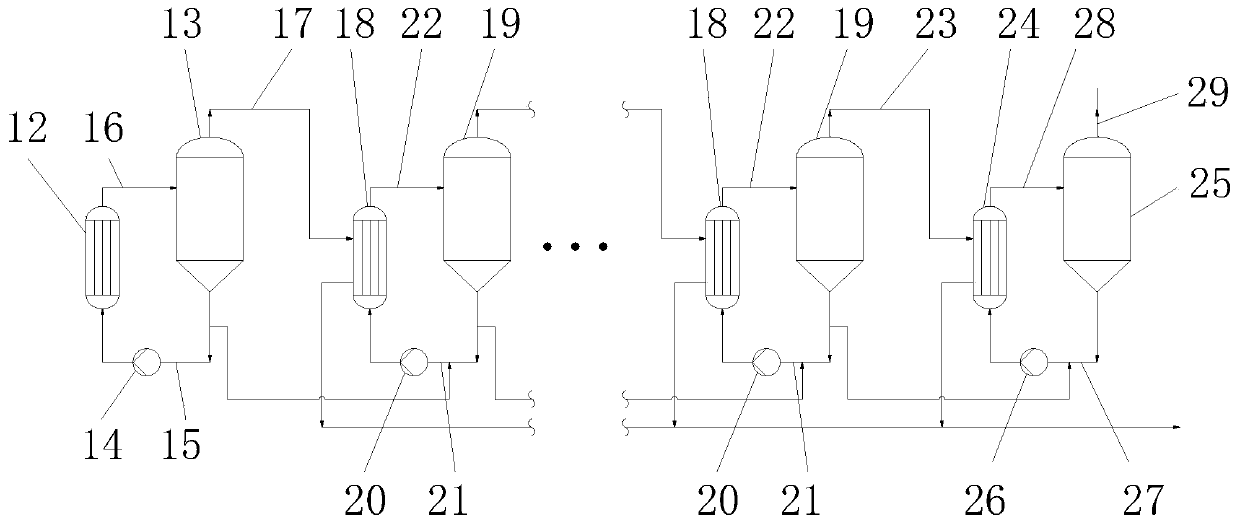 MVR multi-effect evaporation condensate recycling system