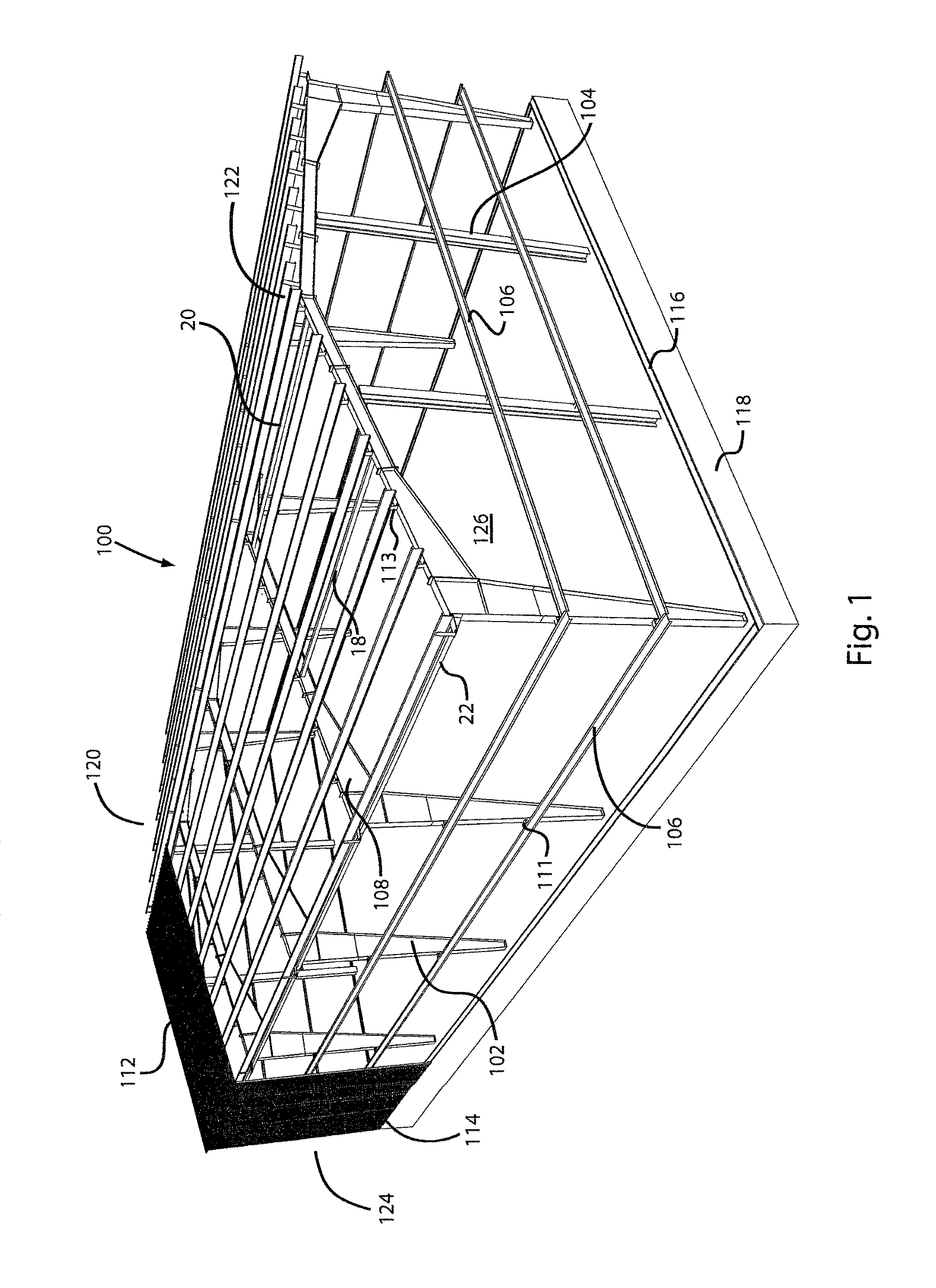 Insulation systems for buildings with long bays