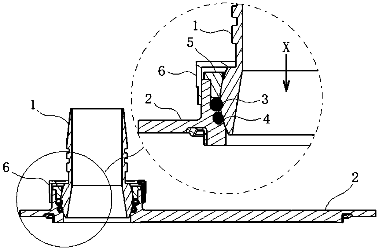 Sphere connection compensation device for aircraft fuel system