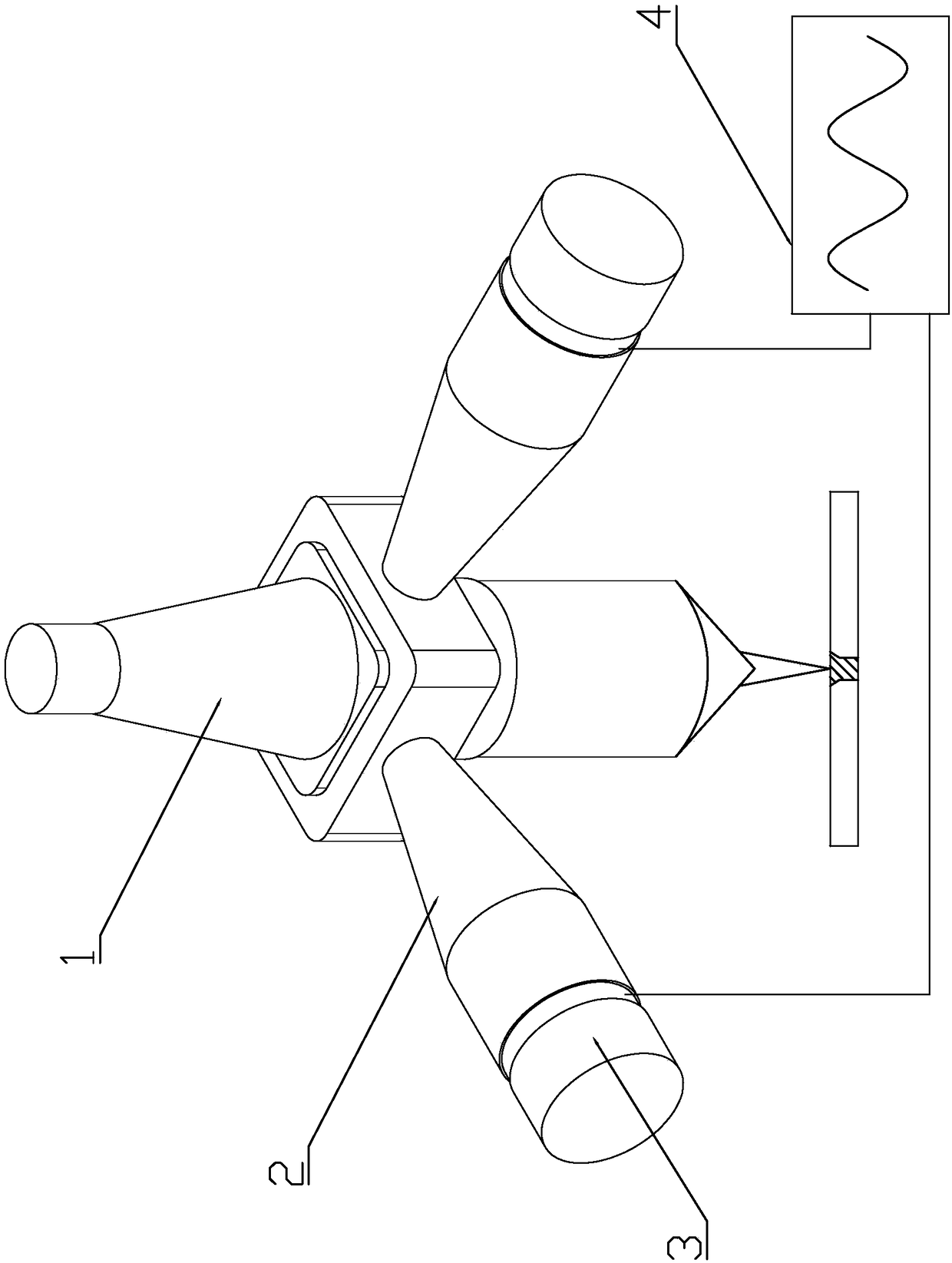 Ultrasonic-assisted laser welding device and method