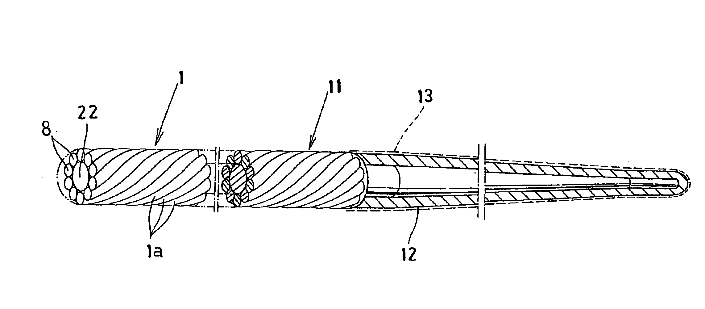 Wire-stranded medical hollow tube, and a medical guide wire